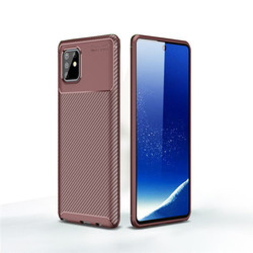 Galaxy A81 (Note 10 Lite) Negro Silikon Kılıf - Kahverengi