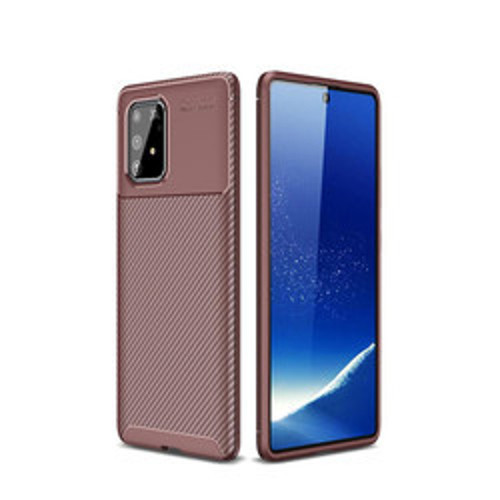 Galaxy A91 (S10 Lite) Negro Silikon Kılıf - Kahverengi