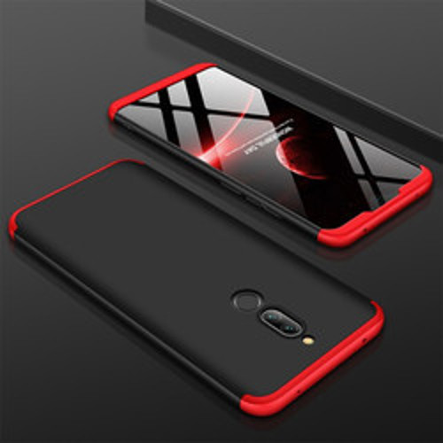 Lexroo Xiaomi Redmi 8 Ays - Siyah-Kırmızı İnce Kılıf