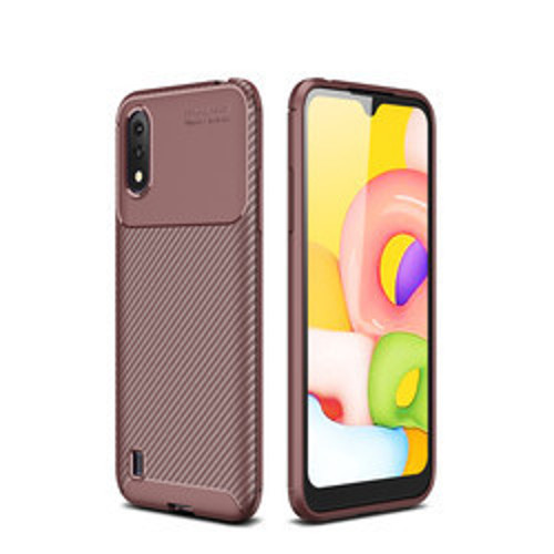 Galaxy A01 Negro Silikon Kılıf - Kahverengi