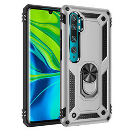 Xiaomi Mi Note 10 Vega TPU Silikon Sert PC İnce Kılıf - Gri