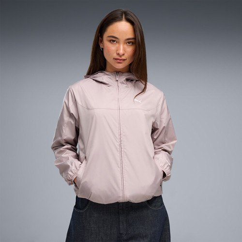 Essentials Regular Kadın Pembe Kapüşonlu Ceket