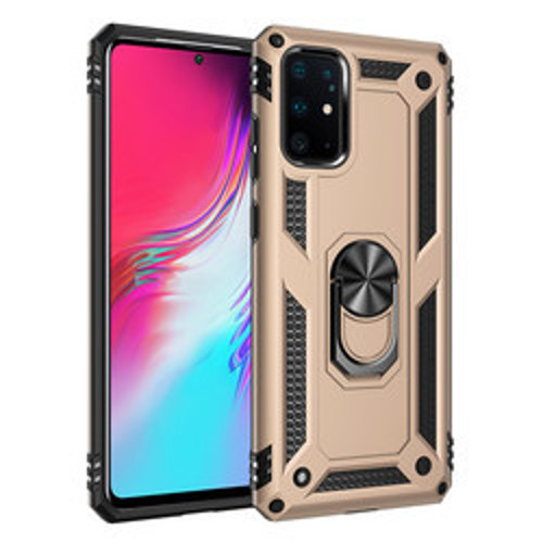 Galaxy S20 Plus Vega TPU Silikon Sert PC İnce Kılıf - Gold