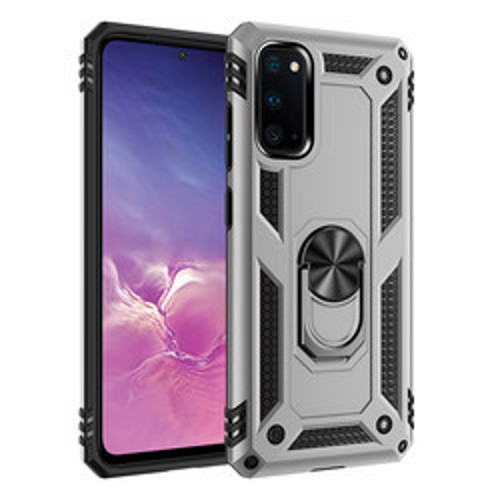 Galaxy S20 Vega TPU Silikon Sert PC İnce Kılıf - Gri