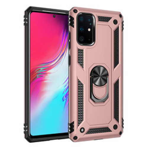 Galaxy S20 Plus Vega TPU Silikon Sert PC İnce Kılıf - Rose Gold