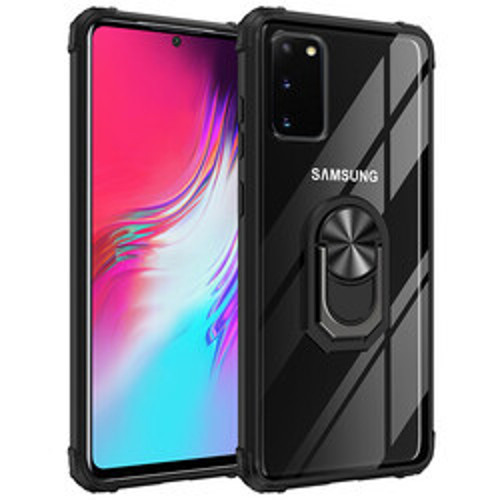 Galaxy S20 Mola TPU Silikon Sert PC Kılıf - Siyah