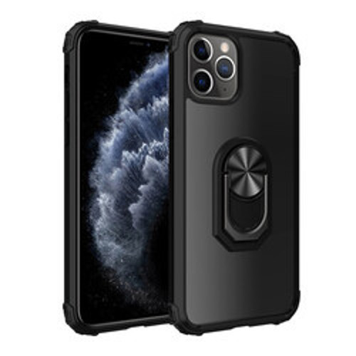 iPhone 11 Pro Mola TPU Silikon Sert PC Kılıf - Siyah