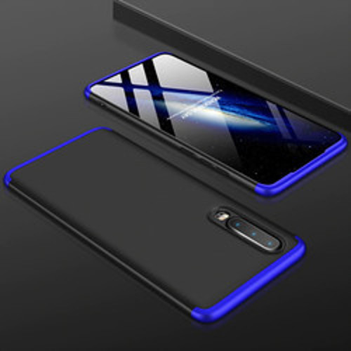 Lexroo Huawei P30 Ays - Siyah-Mavi İnce Kılıf