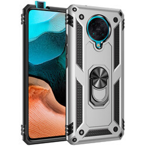 Xiaomi Redmi K30 Pro Vega TPU Silikon Sert PC İnce Kılıf - Gri