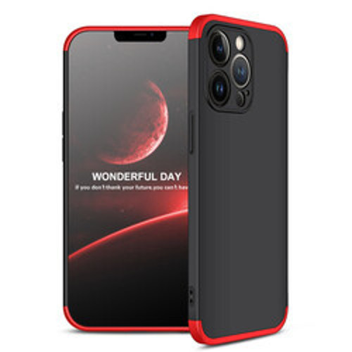 Lexroo iPhone 13 Pro Ays - Siyah-Kırmızı İnce Kılıf