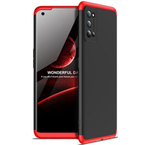 Lexroo Realme 7 Pro Ays - Siyah-Kırmızı İnce Kılıf