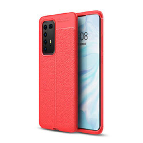 Huawei P40 Pro Niss Silikon Kılıf - Kırmızı