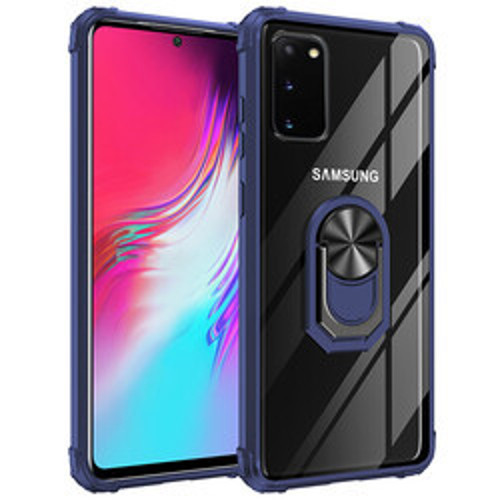 Galaxy S20 Mola TPU Silikon Sert PC Kılıf - Lacivert
