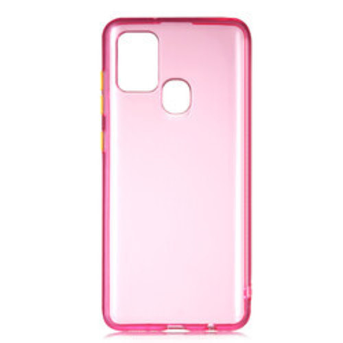 Galaxy A21S Bistro TPU Silikon Kılıf - Pembe