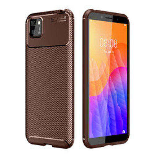 Huawei Y5P Negro Silikon Kılıf - Kahverengi