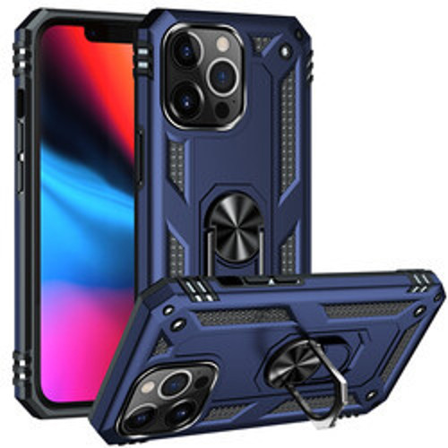 iPhone 13 Pro Max Vega TPU Silikon Sert PC İnce Kılıf - Mavi
