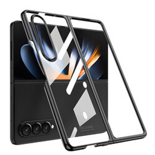 Lexroo Galaxy Z Fold 4 Full Camlı Kıpta İnce Kılıf - Siyah