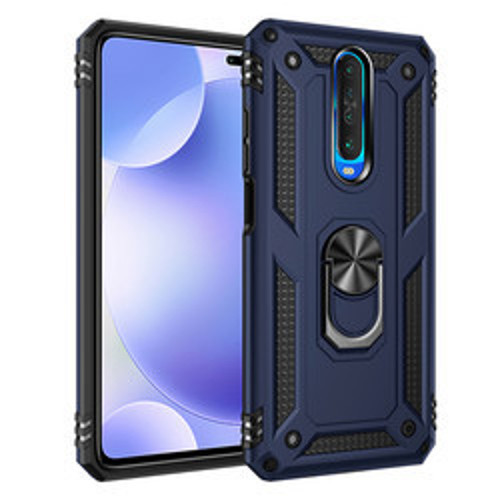 Xiaomi Poco X2 Vega TPU Silikon Sert PC İnce Kılıf - Mavi