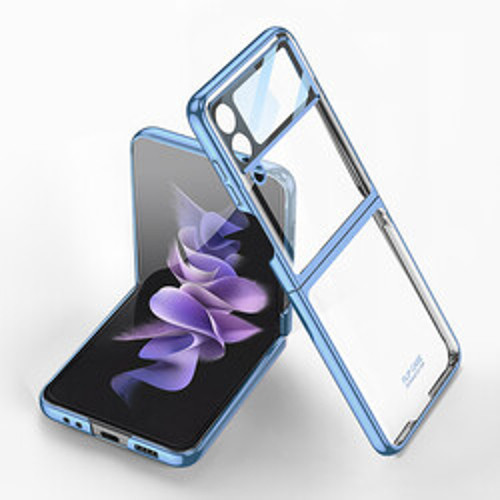 Lexroo Galaxy Z Flip 4 Kıpta Lensli İnce Kılıf - Mavi Açık