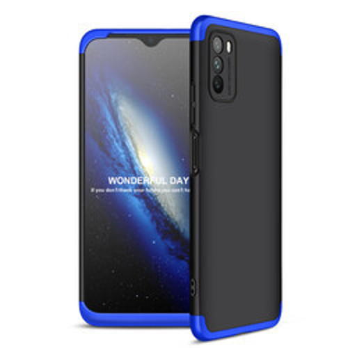 Lexroo Xiaomi Poco M3 Ays - Siyah-Mavi İnce Kılıf