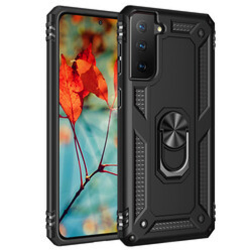 Galaxy S21 Plus Vega TPU Silikon Sert PC İnce Kılıf - Siyah