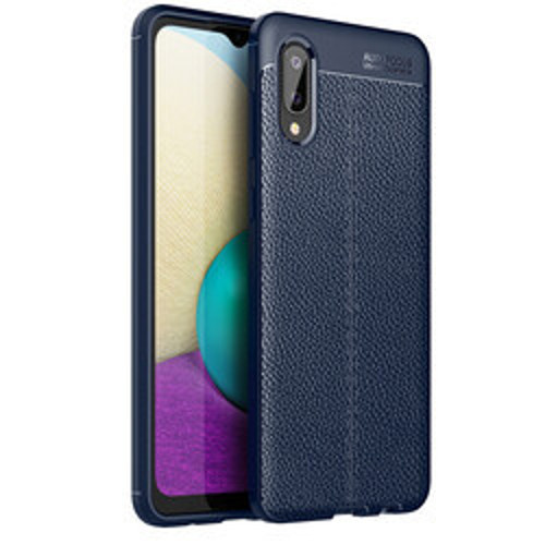 Galaxy A02 Niss Silikon Kılıf - Lacivert