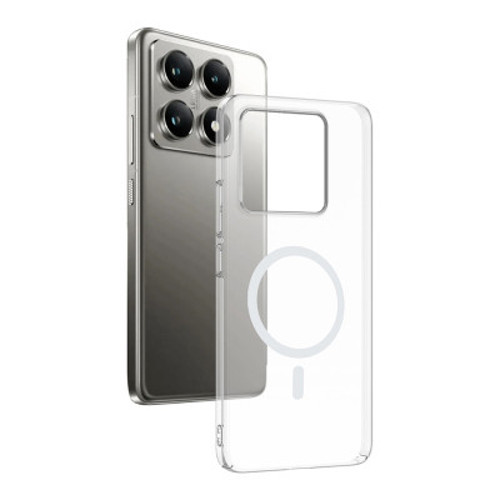 Xiaomi 14T Pro Kamera Korumalı Mag Safe Şarj Özellikli Şeffaf London Sert PC Kılıf