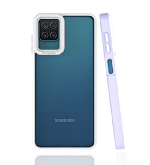 Galaxy A12 Mima TPU Silikon Kılıf - Lila