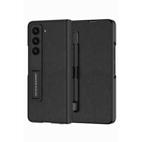 Lexroo Galaxy Z Fold 5 Kalem Bölmeli Droga Kılıf - Siyah