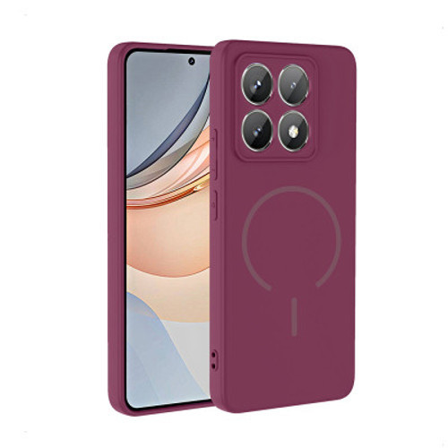 Xiaomi 14T Mag Safe Şarj Özellikli Meta Kılıf - Mürdüm