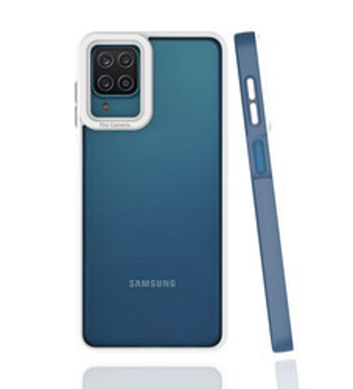 Galaxy A12 Mima TPU Silikon Kılıf - Lacivert