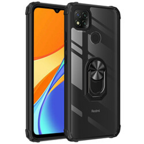 Xiaomi Redmi 9C Mola TPU Silikon Sert PC Kılıf - Siyah