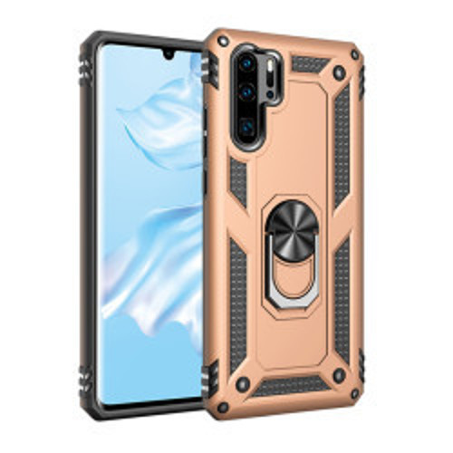Huawei P30 Pro Vega TPU Silikon Sert PC İnce Kılıf - Gold