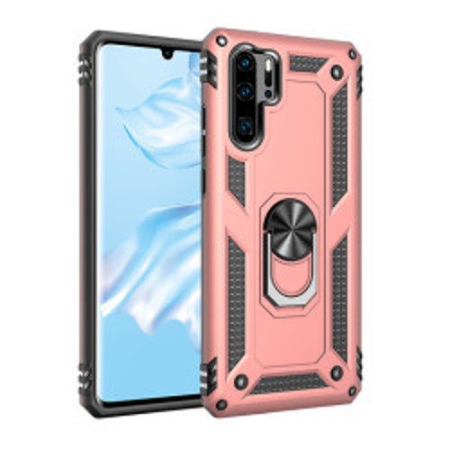 Huawei P30 Pro Vega TPU Silikon Sert PC İnce Kılıf - Rose Gold