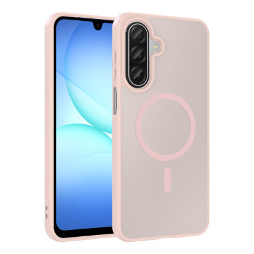 Galaxy A17 Mag Safe Şarj Özellikli Babet Kılıf - Pembe