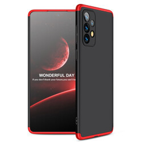 Lexroo Galaxy A73 Ays - Siyah-Kırmızı İnce Kılıf