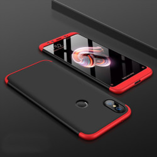 Lexroo Xiaomi Mi 8 Ays - Siyah-Kırmızı İnce Kılıf
