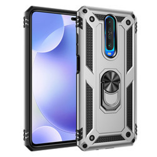 Xiaomi Poco X2 Vega TPU Silikon Sert PC İnce Kılıf - Gri
