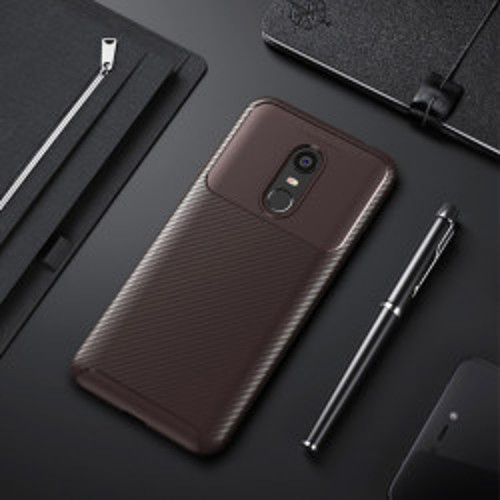 Xiaomi Redmi 5 Plus Negro Silikon Kılıf - Kahverengi