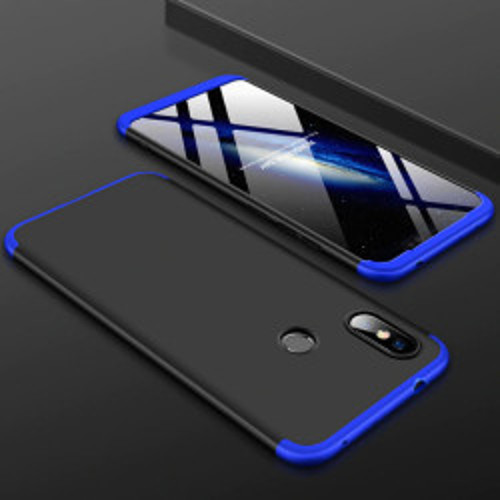 Lexroo Xiaomi Redmi Note 6 Pro Ays - Siyah-Mavi İnce Kılıf