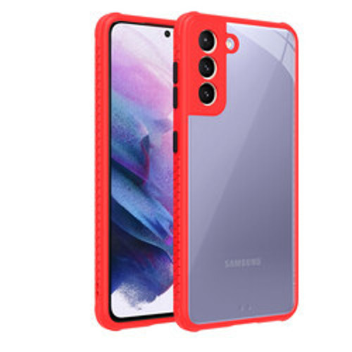 Galaxy S21 Kaff TPU Silikon Kılıf - Kırmızı