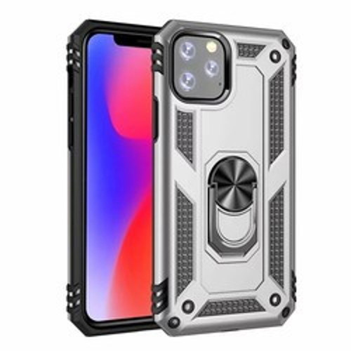 iPhone 11 Pro Vega TPU Silikon Sert PC İnce Kılıf - Gri