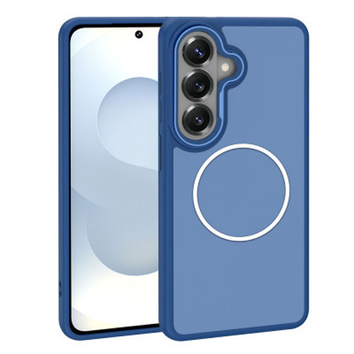Galaxy S26 Plus Mag Safe Şarj Özellikli Metal Kamera Çerçeveli Sanremo Silikon TPU Sert PC Kılıf - Laci
