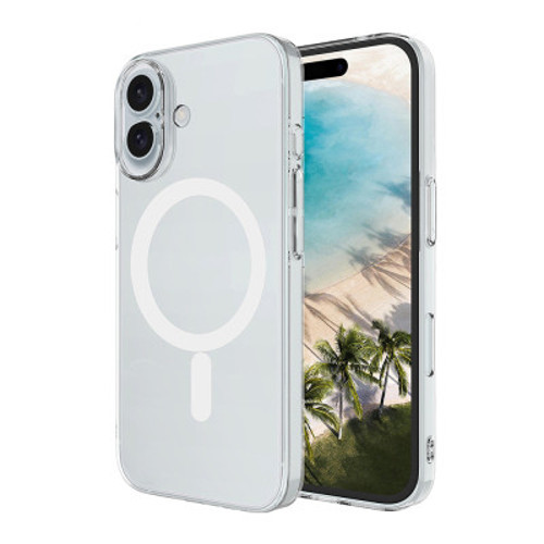 iPhone 17 Kamera Korumalı Mag Safe Şarj Özellikli Şeffaf London Sert PC Kılıf
