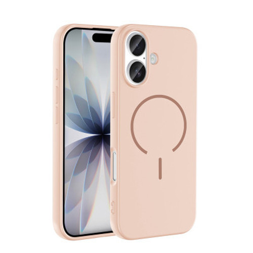 iPhone 17 Mag Safe Şarj Özellikli Meta Kılıf - Pembe