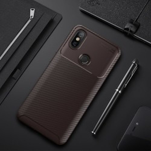 Xiaomi Mi 6X Negro Silikon Kılıf - Kahverengi