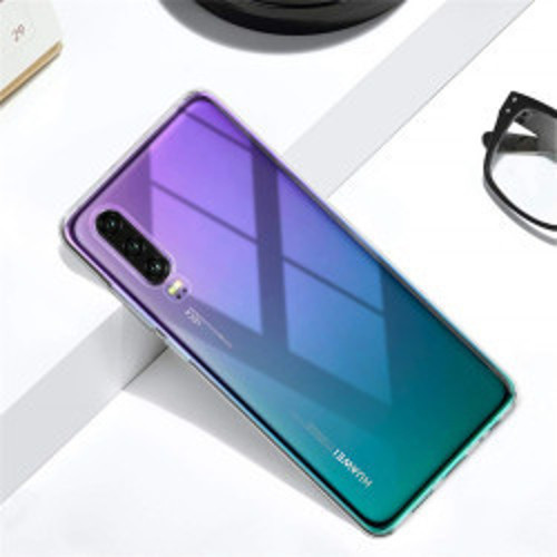 Huawei P30 Süper Silikon İnce Kılıf - Renksiz