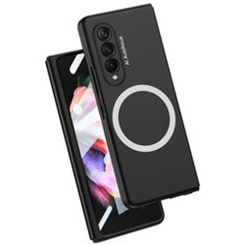 Lexroo Galaxy Z Fold 3 Wireless Şarj Özellikli Kıpta Mag Safe İnce Kılıf - Siyah