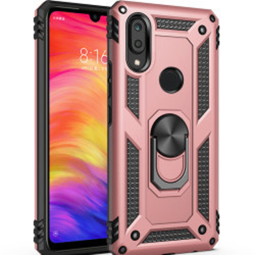 Huawei Y7 Prime 2019 Vega TPU Silikon Sert PC İnce Kılıf - Rose Gold