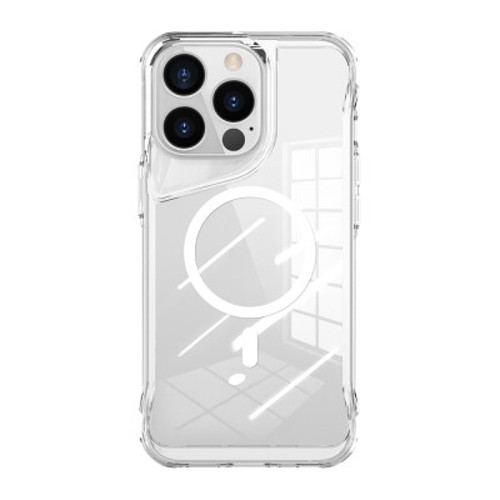 iPhone 13 Pro Max Mag Safe Şarj Özellikli T-Max Silikon Kılıf - Şeffaf